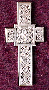 chip-carved cross