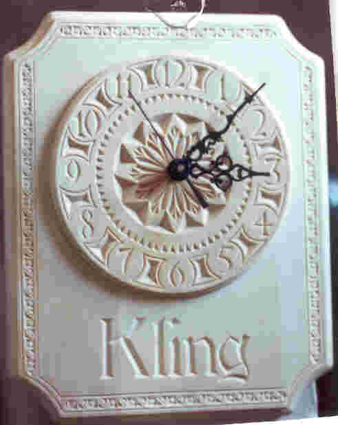 chip-carved clock